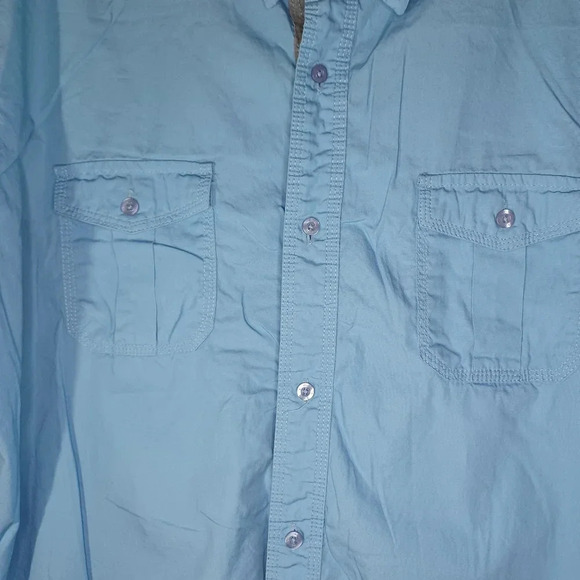 PD&C men's 100% cotton casual button-down shirt - Picture 6 of 13